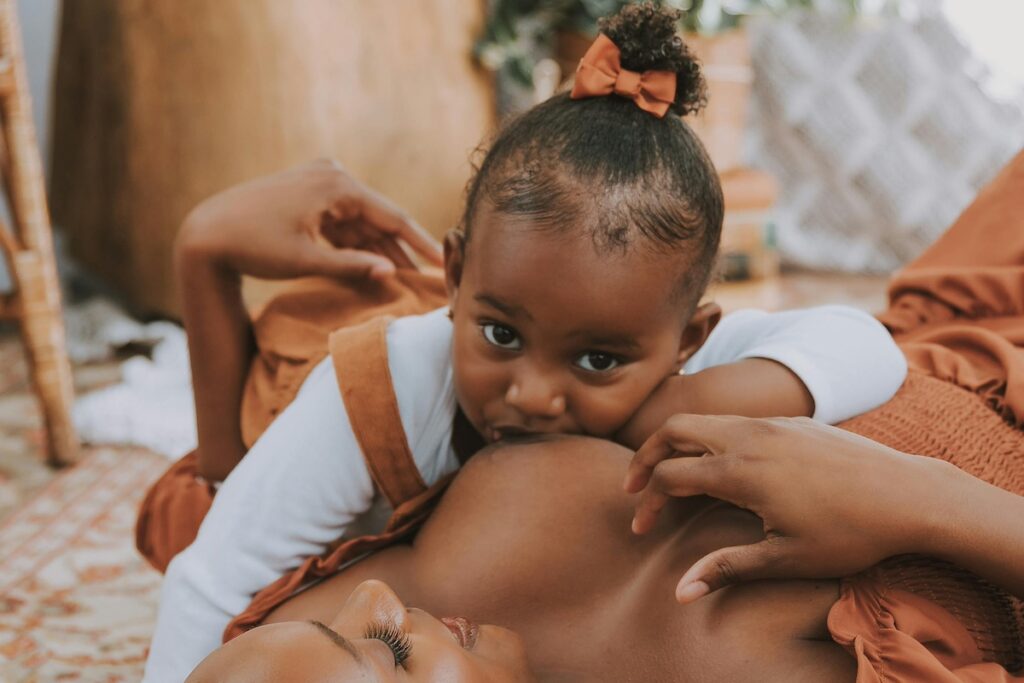 Child breastfeeding