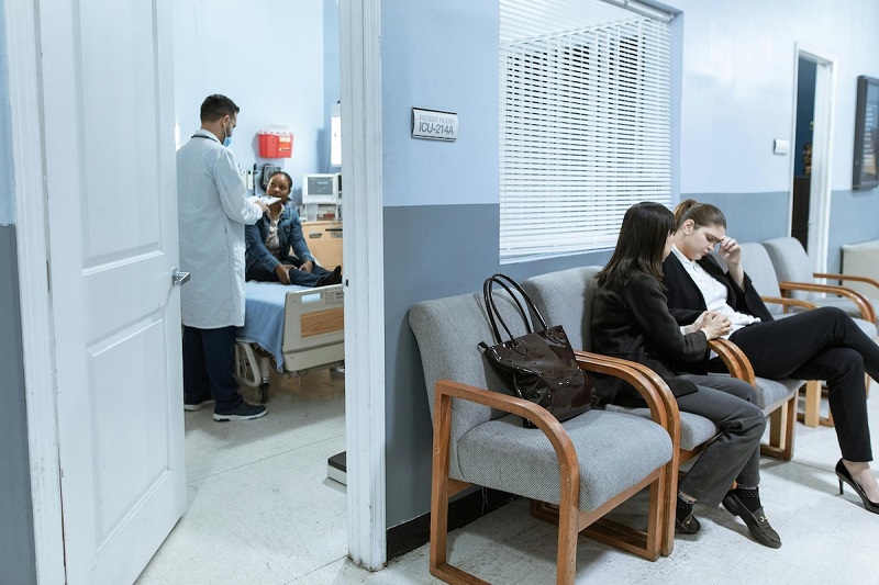 patients waiting for checkup