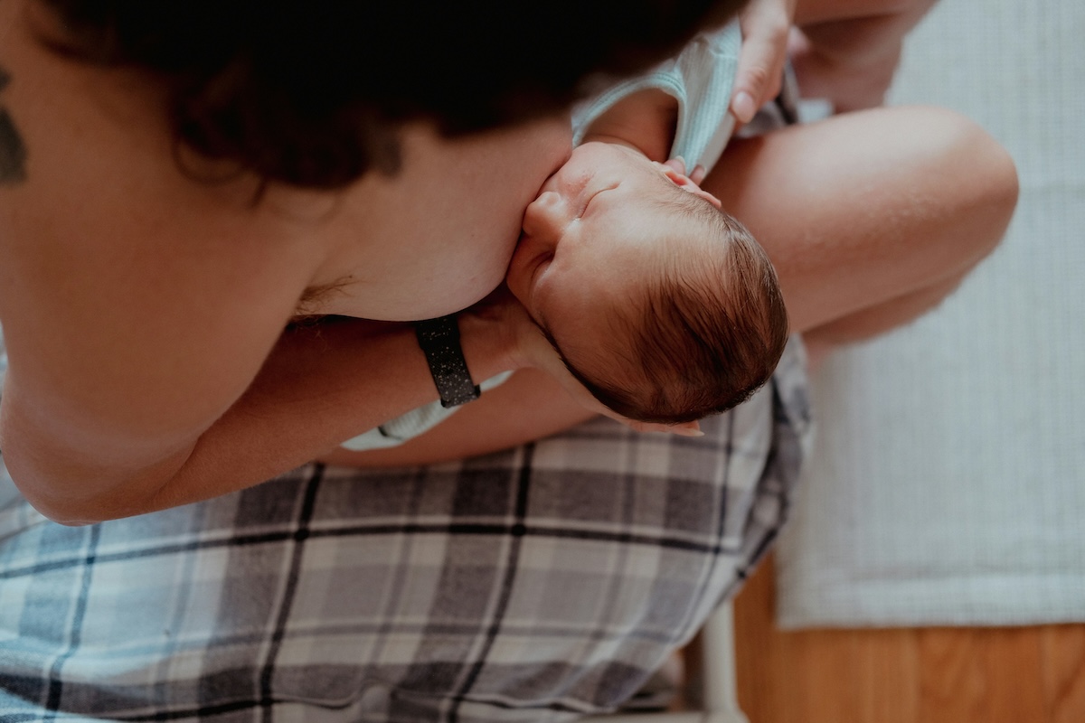 baby breastfeeding