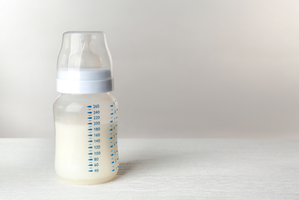 Bottle of infant formula